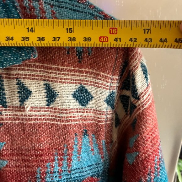 Ariat Real Shacket Jacket Womens Medium Aztec Southwest Western Lined - Picture 4 of 5